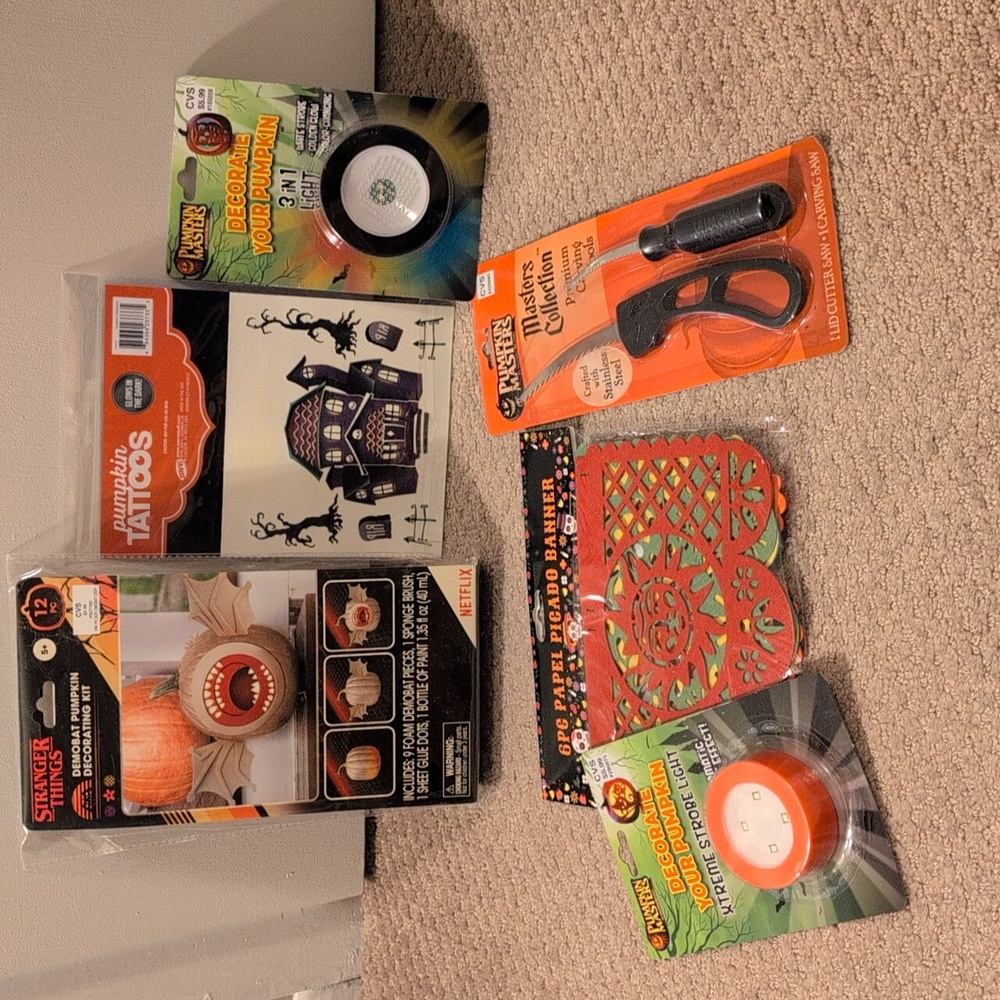 CVS Halloween Pumpkin Carving And Decoration Bundle NWT